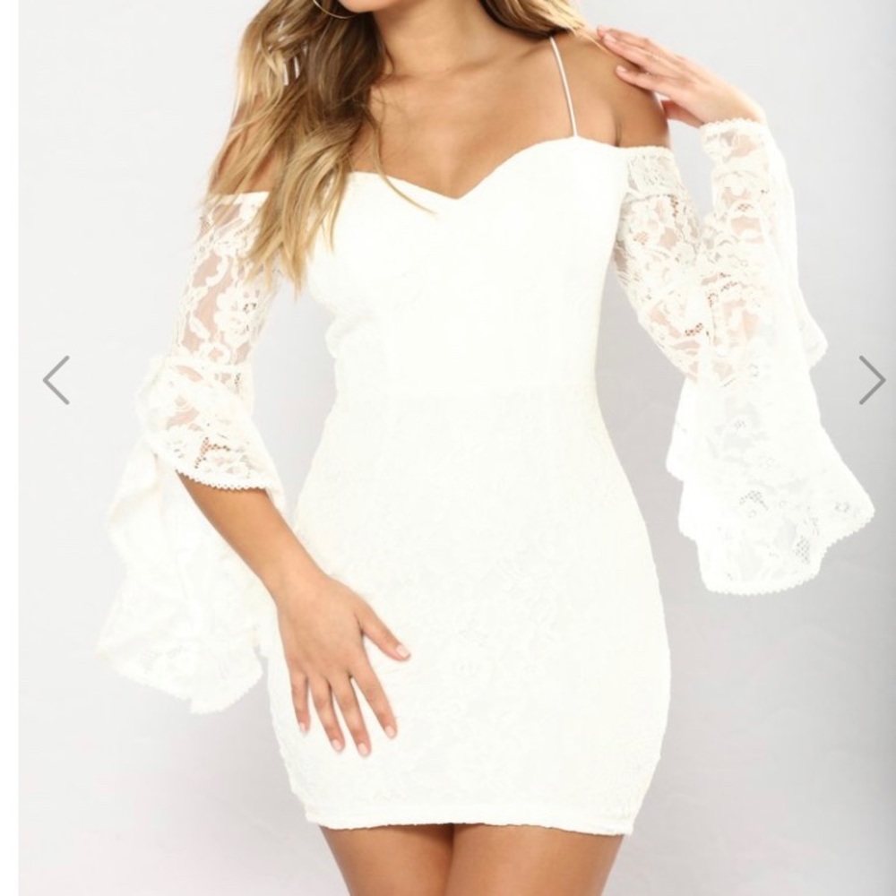 White lace dress